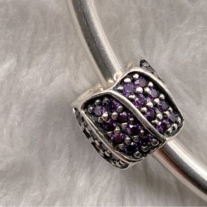 Chamilia Sterling & Swarovski Purple Petals Charm